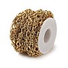 304 Stainless Steel knot with Textured Oval Link Chains CHS-S010-02G-2