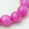 Natural Mashan Jade Round Beads Strands G-D263-12mm-XS30-1