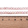 Anti-Tarnish Electroplate Bicone Glass Beads Strands EGLA-T021-4mm-16-03-4