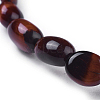 Natural Red Tiger Eye Bead Stretch Bracelets BJEW-K213-13-3