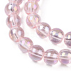 Electroplate Transparent Glass Beads Strands LS-GLAA-T032-T6mm-AB10-2
