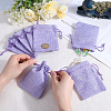 Beebeecraft Polyester Imitation Burlap Packing Pouches Drawstring Bags ABAG-BBC0001-02A-03-3