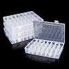 24 Grids Plastic Bead Storage Containers CON-WH0086-053B-4