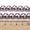 Electroplated Shell Pearl Beads Strands BSHE-G041-10mm-02-4