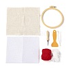 DIY Cotton Cup Mat Punch Needle Kits DIY-K032-38D-2