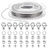   201 Stainless Steel Wire DIY Jewelry Making Kit DIY-PH0021-74-1