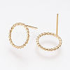 Long-Lasting Plated Brass Stud Earrings KK-K227-058G-NF-2