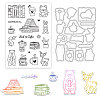 Globleland PVC Plastic Stamps DIY-GL0002-11-1