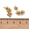 304 Stainless Steel Round Ball Stud Earrings LS-SA-CBA5A9C-02G-3