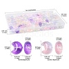 100Pcs 12 Styles Baking Paint Transparent Glass Beads DGLA-FS0001-26-4