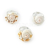 Natural Shiva Eye Shell Finger Rings RJEW-TA00174-2