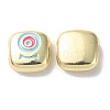 Eco-Friendly Alloy Enamel Beads PALLOY-M215-07G-2