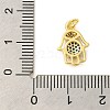 Real 18K Gold Plated Rack Plating Brass Micro Pave Cubic Zirconia Pendants Charms KK-S396-01J-3