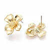 Flower Alloy Stud Earrings MAK-T011-02G-2