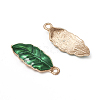 Light Gold Plated Alloy Pendants ENAM-L032-C01-KCG-3