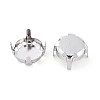 201 Stainless Steel Sew on Prong Settings STAS-T032-01-12mm-P-2