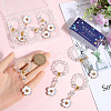 Christmas Theme Glass Beaded Napkin Rings AJEW-SC00032-3