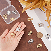 12Pcs 2 Colors 304 Stainless Steel Charms STAS-UN0042-37-3