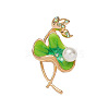 Lotus Alloy Enamel Brooches PW-WG3C447-01-5