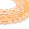 Round Natural Citrine Bead Strands G-R345-10mm-21-1