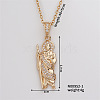 Vintage Diamond-Encrusted Pendant Necklace with Unique and Stylish Design IQ5597-1-1