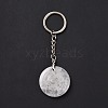 Natural Quartz Crystal Vortex Pendant Keychain KEYC-E038-01P-06-3