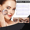 60Pcs 3 Styles Plastic Eyebrow Tattoo Practice Skin AJEW-CP0009-58B-6