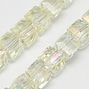 Pearl Luster Plated Crystal Glass Beads Strands EGLA-F016-B05-1