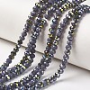 Electroplate Opaque Glass Beads Strands LS-EGLA-A034-P4mm-S14-1