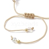 2Pcs Chakra 304 Stainless Steel Charm Bracelets BJEW-JB12564-03-5