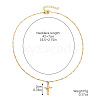Alloy Crystal Rhinestone Cross Pendant Necklaces for Women FS-WGA4DD0-04-1