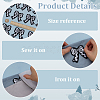 20Pcs Bowknot Embroidery Cloth Iron On/Sew On Patches DIY-FG0007-64B-3