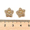 Brass Micro Pave Cubic Zirconia Beads KK-D093-03G-3