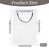 6Pcs Polyester Hanging Storage Bags with Hook and Loop Fastener AJEW-CN0006-68-2