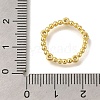 Rack Plating Brass Clear Cubic Zirconia Linking Rings KK-I716-26G-01-3