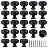 30Sets Flat Round Aluminium Alloy Drawer Pull Handles AJEW-AR0005-73-1