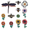 12Pcs 12 Styles Felt Ornament Accessories PATC-PH0001-63-1
