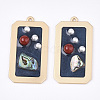 Epoxy Resin Pendants RESI-S365-67B-1