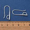 Brass Earring Hooks KK-H502-11S-3