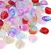 100Pcs 10 Colors Gradient Handmade Lampwork Beads LAMP-TA0001-04-12