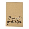 Kraft Paper Thank You Greeting Cards DIY-F120-01I-4