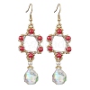 GLass Dangle Earrings EJEW-MZ00255-02-1