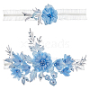 Flower Polyester Garter Leg Ring AJEW-WH0471-09A-1