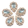 Brass Micro Pave Cubic Zirconia Pendants KK-R111-005-A05-1