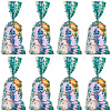 100Pcs Leaf Printed OPP Cellophane Candy Packaging Bags ABAG-GF0001-40-7