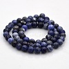 Natural Sodalite Round Beads Strands G-N0120-19-6mm-2