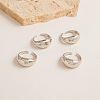 4Pcs Alloy Finger Rings Sets WG7802C-15-2