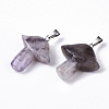 Natural Amethyst Pendants X-G-R480-02B-2