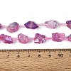 Dyed Electroplate Raw Rough Natural Amethyst Beads Strands G-Q610-05E-5