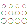 Yilisi 18Pcs 3 Style Ion Plating(IP) Rainbow Color 304 Stainless Steel Split Key Rings FIND-YS0001-13-1